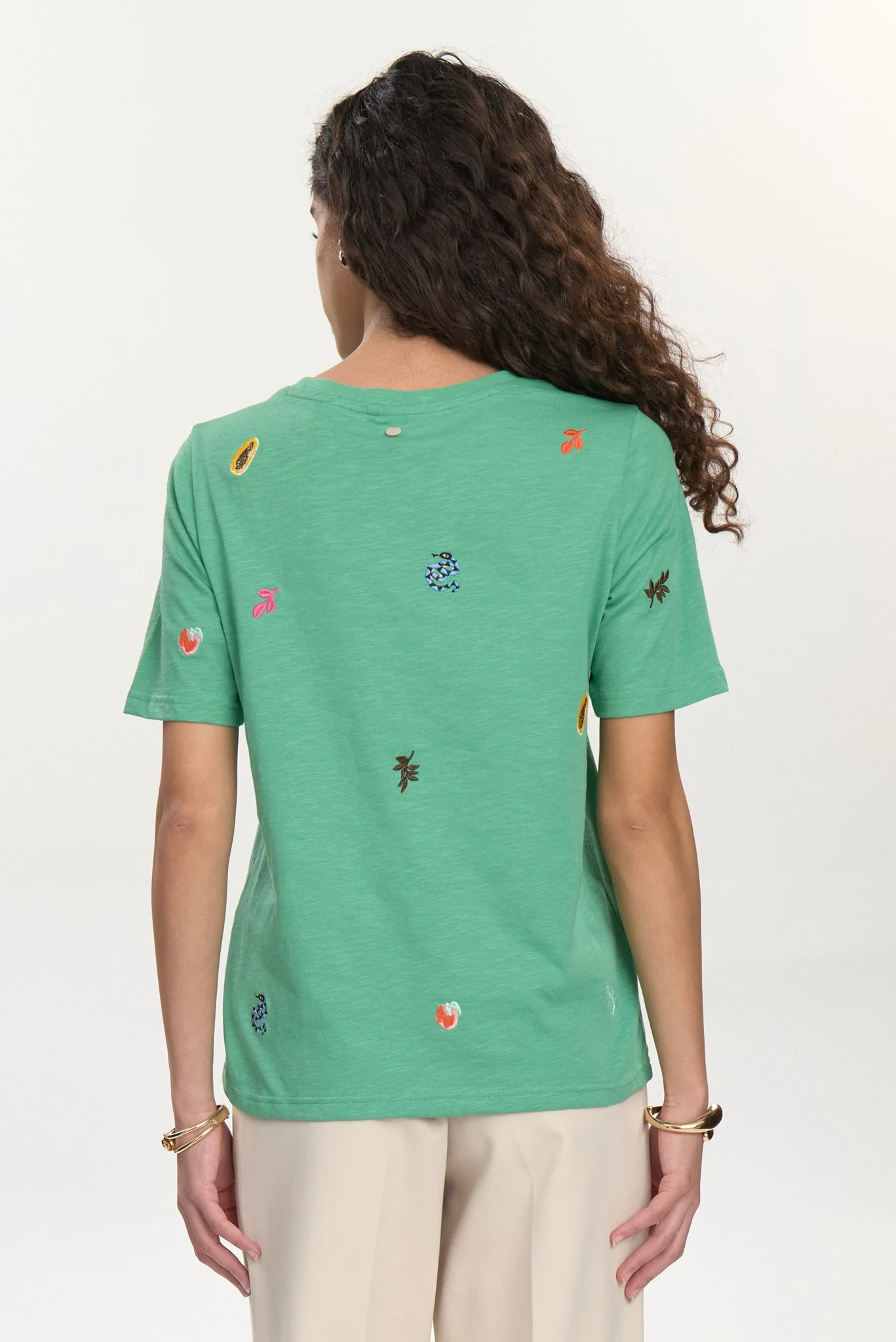 NUZOEY T-SHIRT - GOTS - Green Spruce - Image 2
