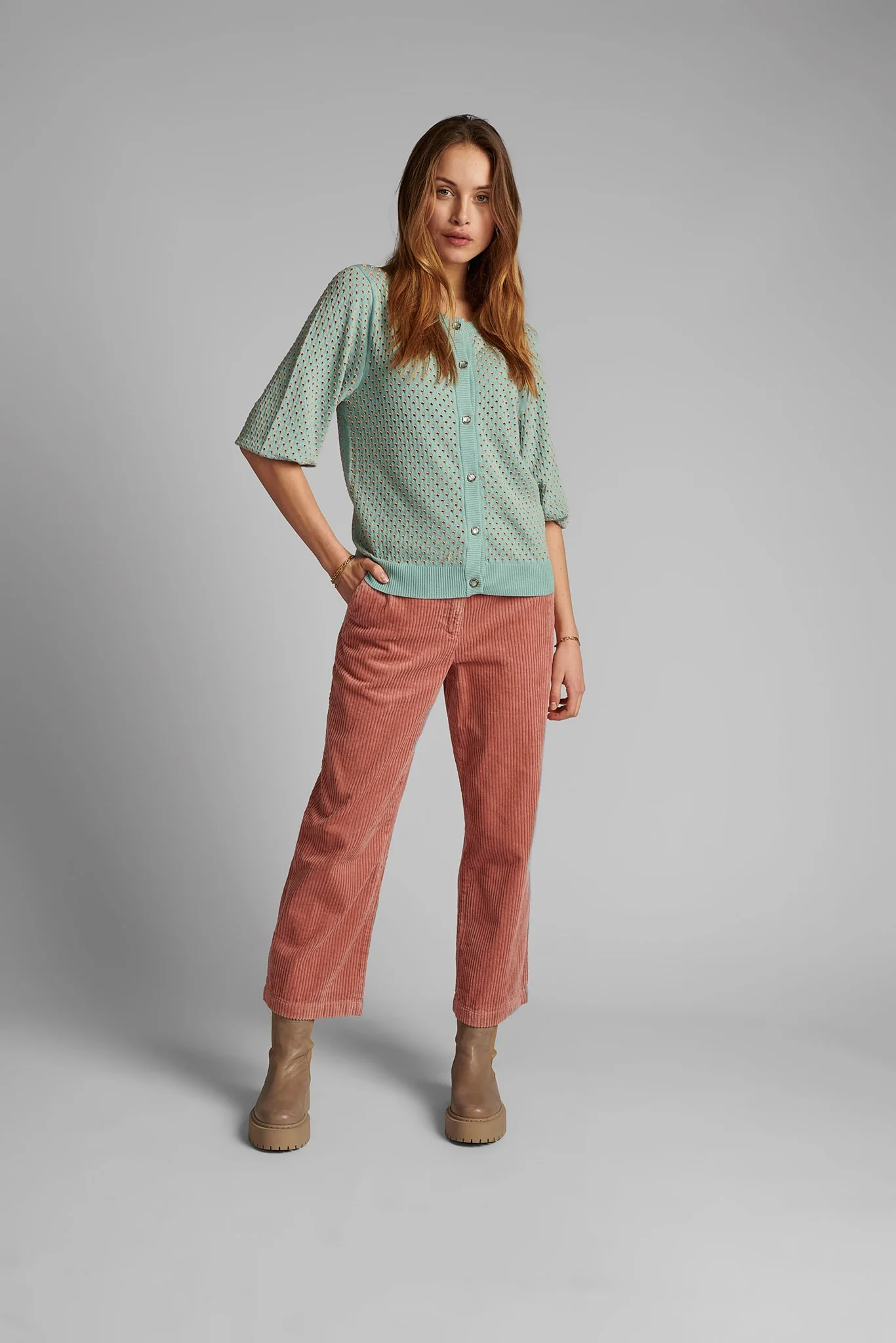 NYBRYNN CARDIGAN - Aquifer - Image 3