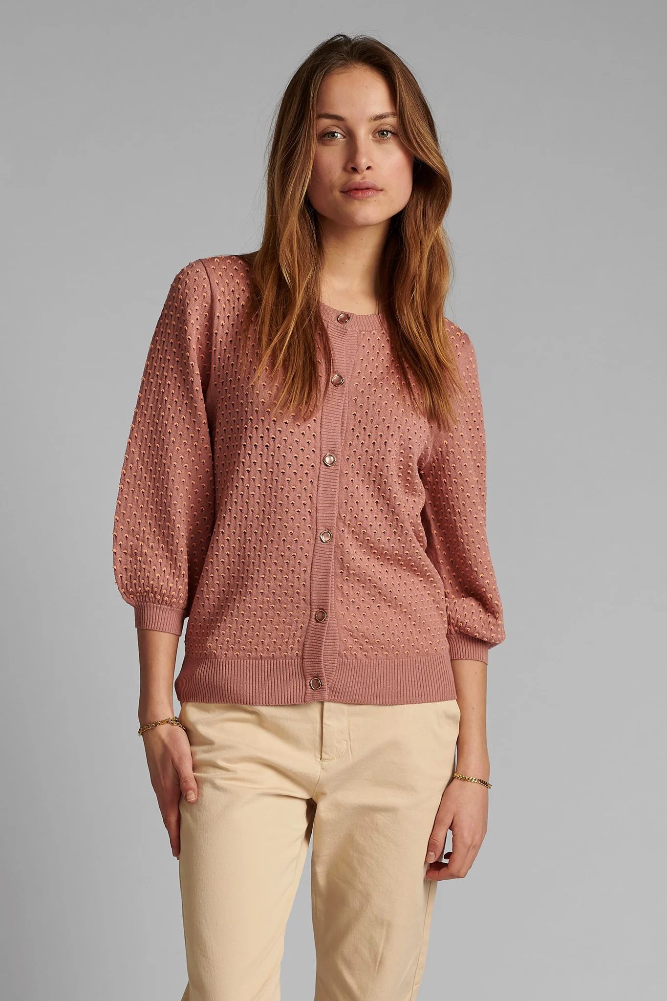 NYBRYNN CARDIGAN - Ash Rose