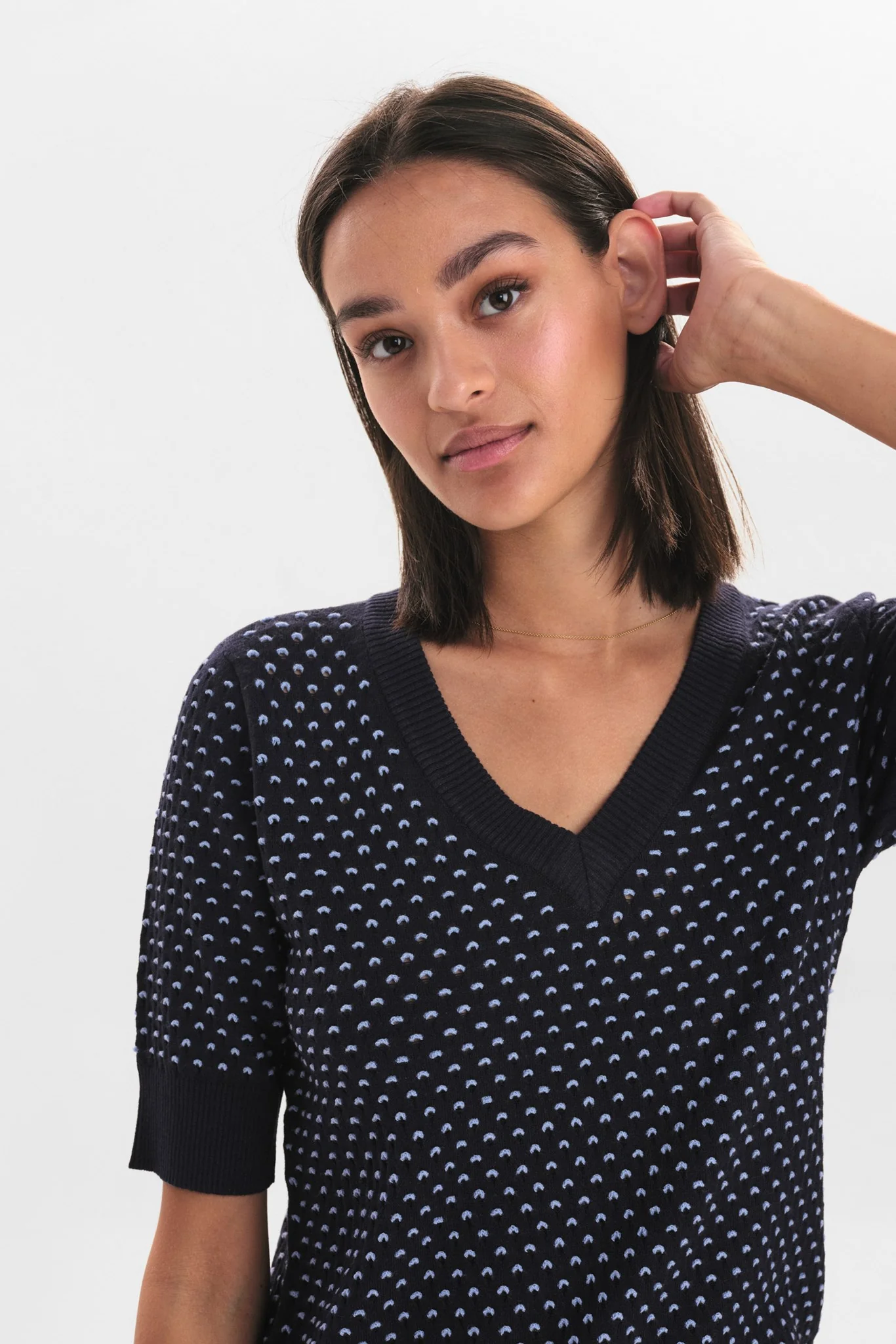 NYBRYNN V-NECK - Dark Sapphire - Image 6