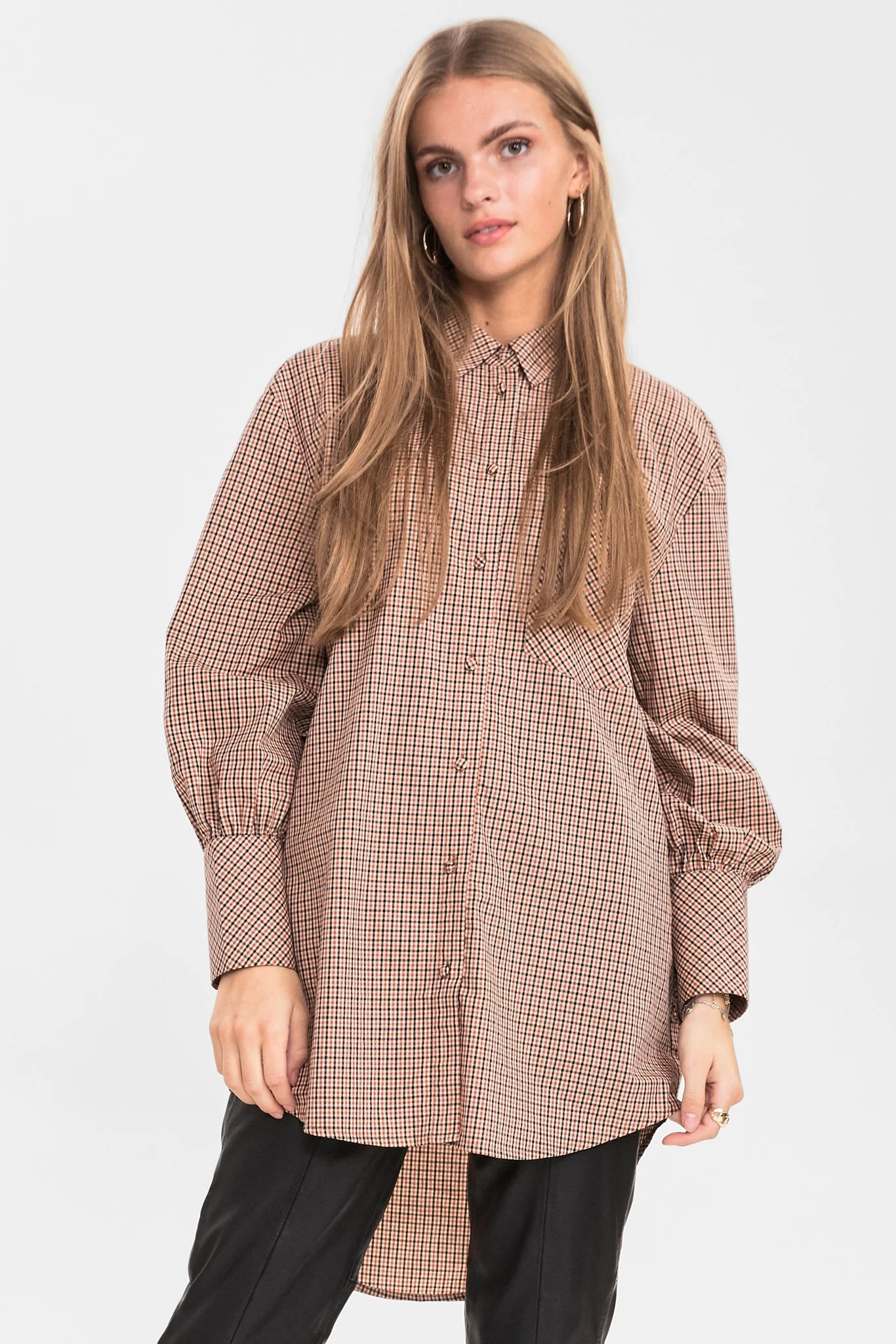 SISABINE LONG SHIRT - Toasted Almond