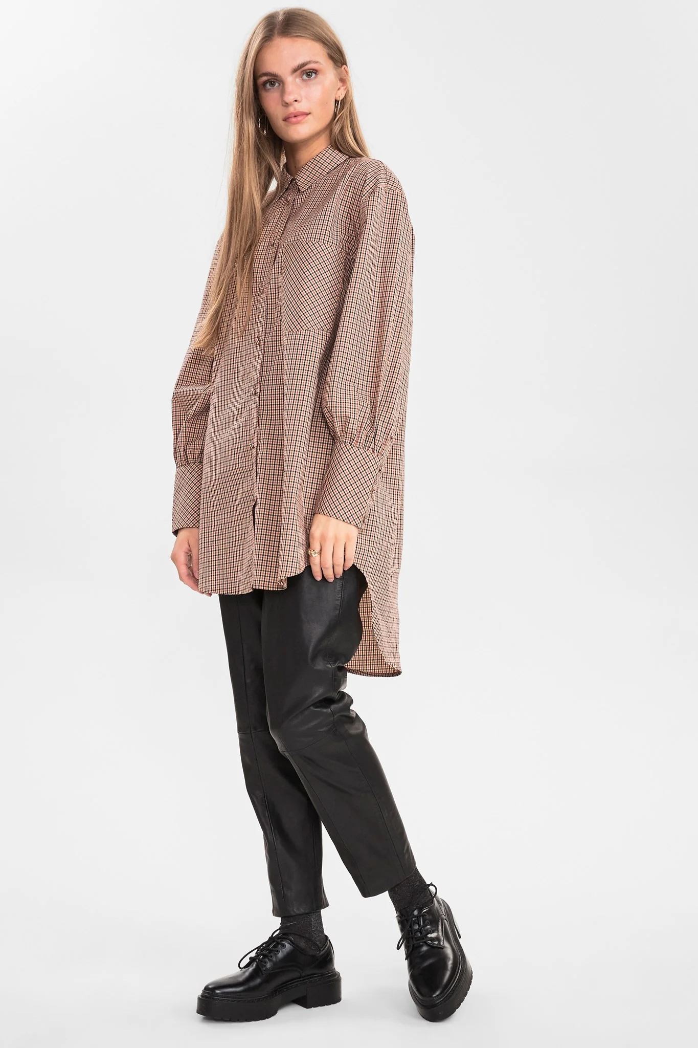 SISABINE LONG SHIRT - Toasted Almond - Image 3