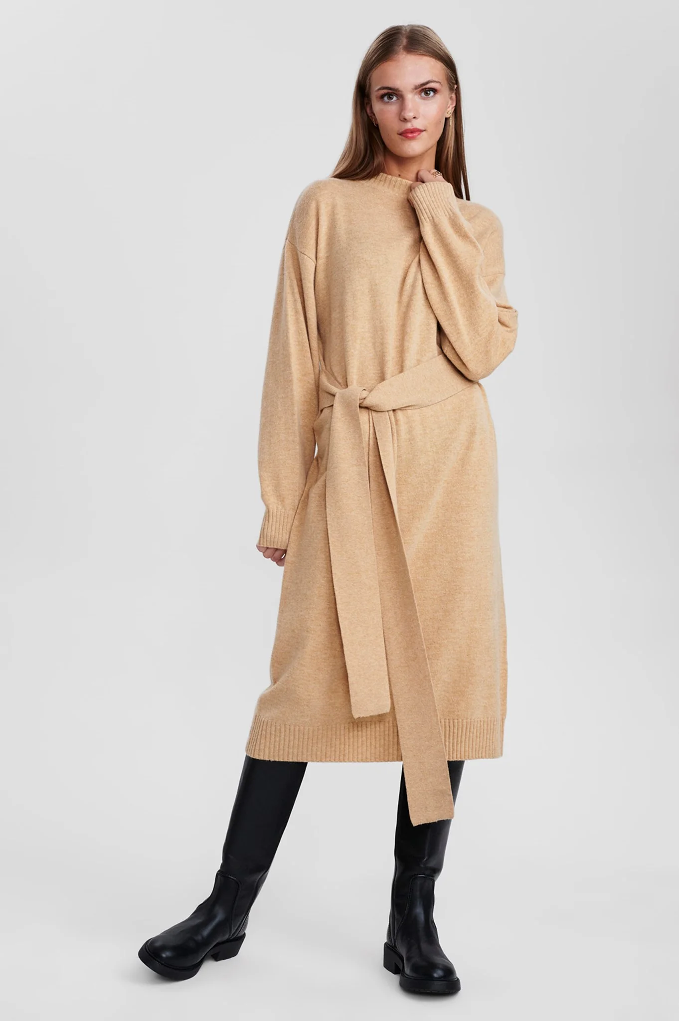 SISANGA DRESS - Croissant Melange - Image 3