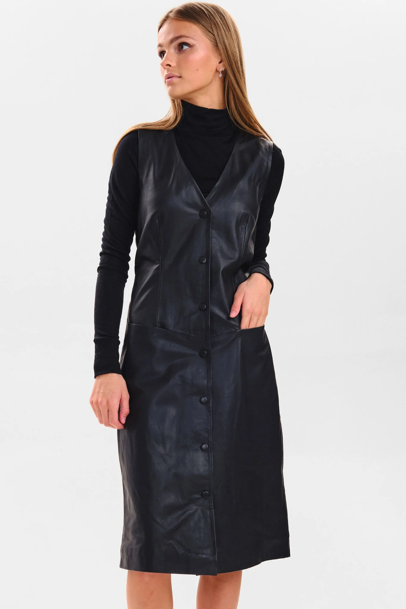 SISELIA DRESS - Caviar