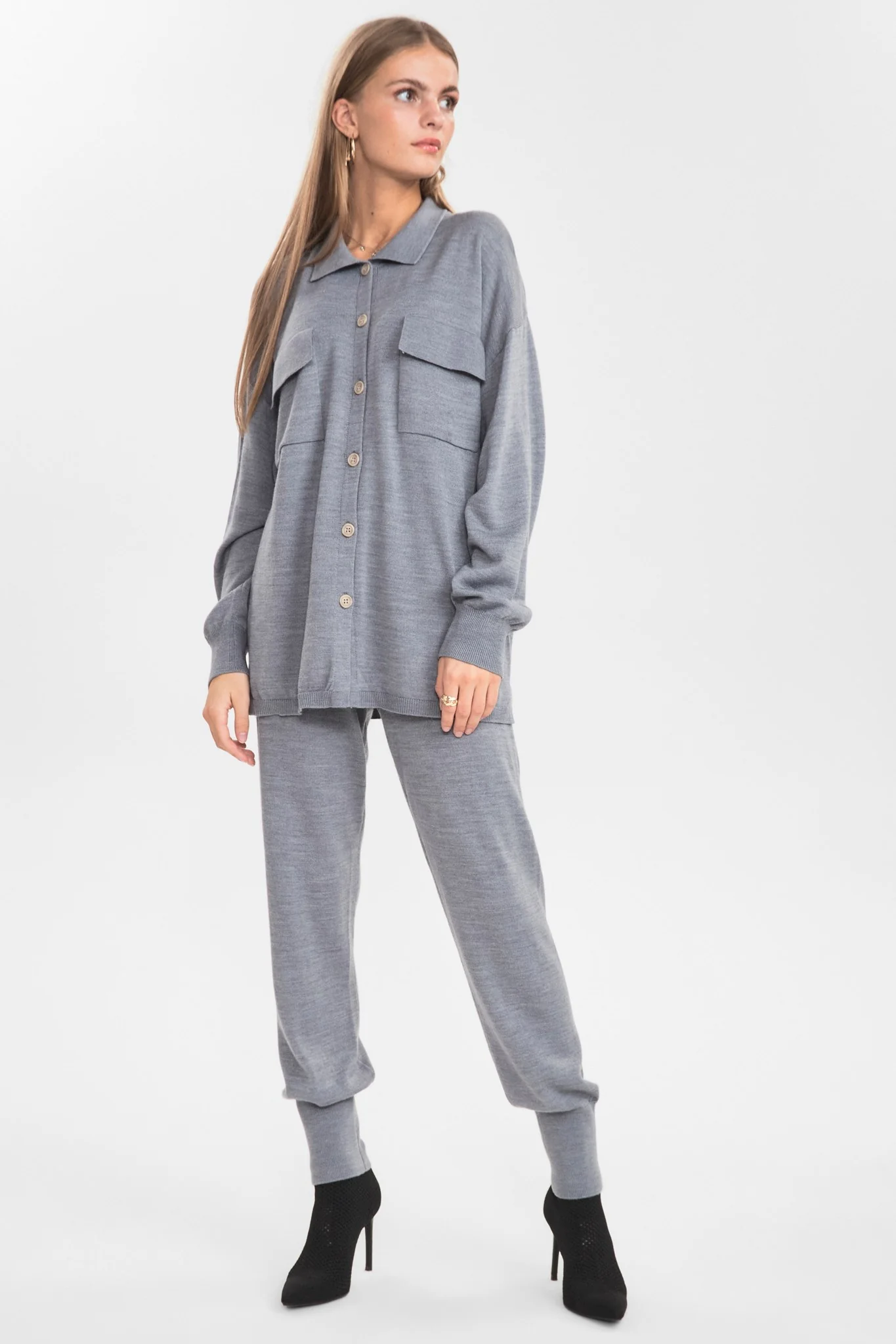SISHELLA CARDIGAN - Granit grey mel - Image 3