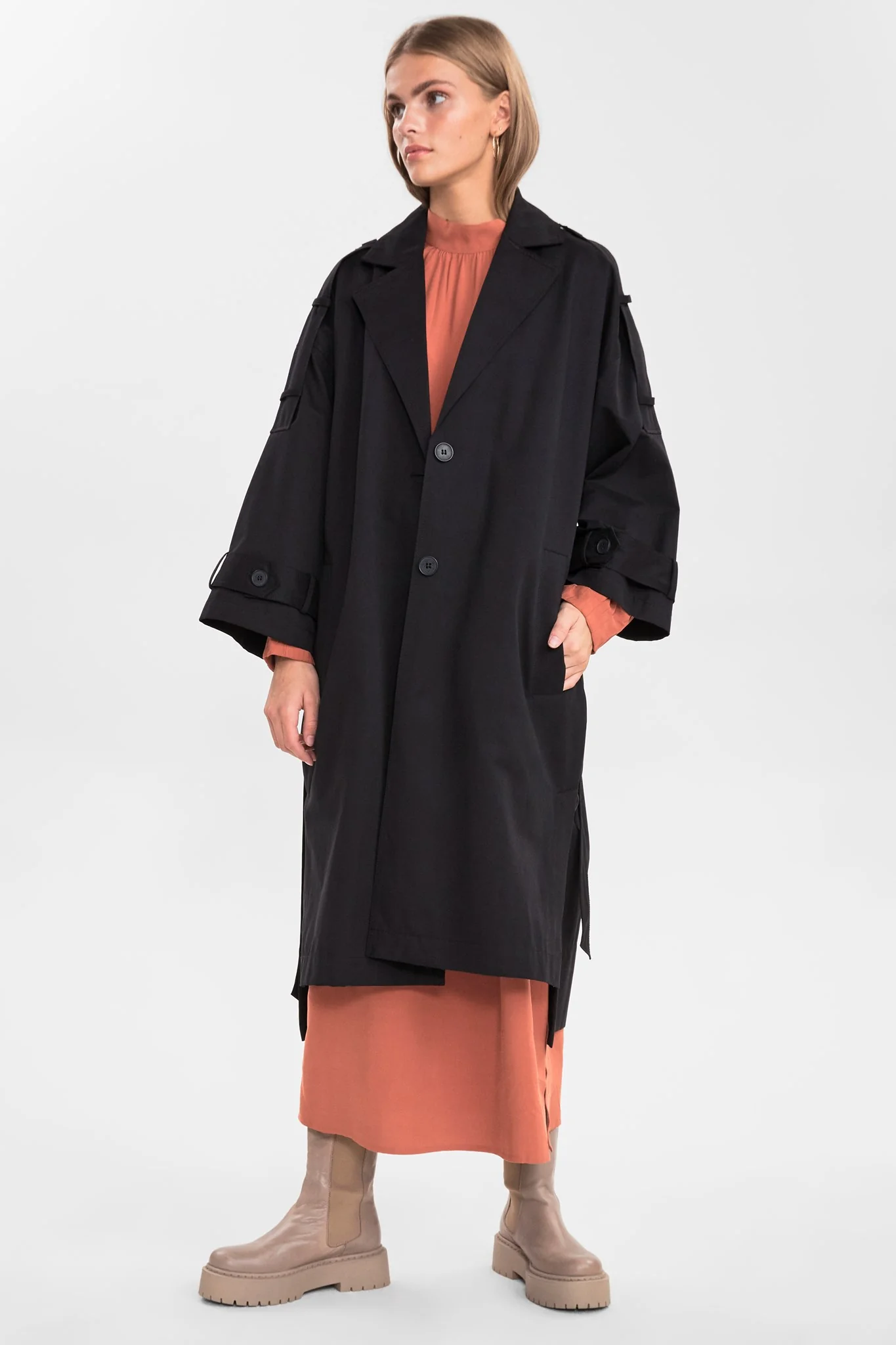 SISILLA JACKET  - Caviar