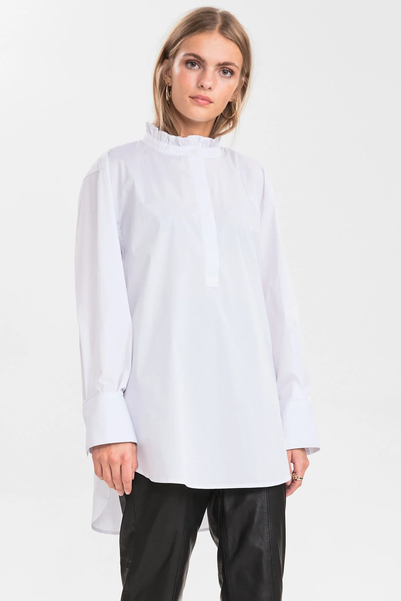 SISMILA PLACKET SHIRT - Bright White