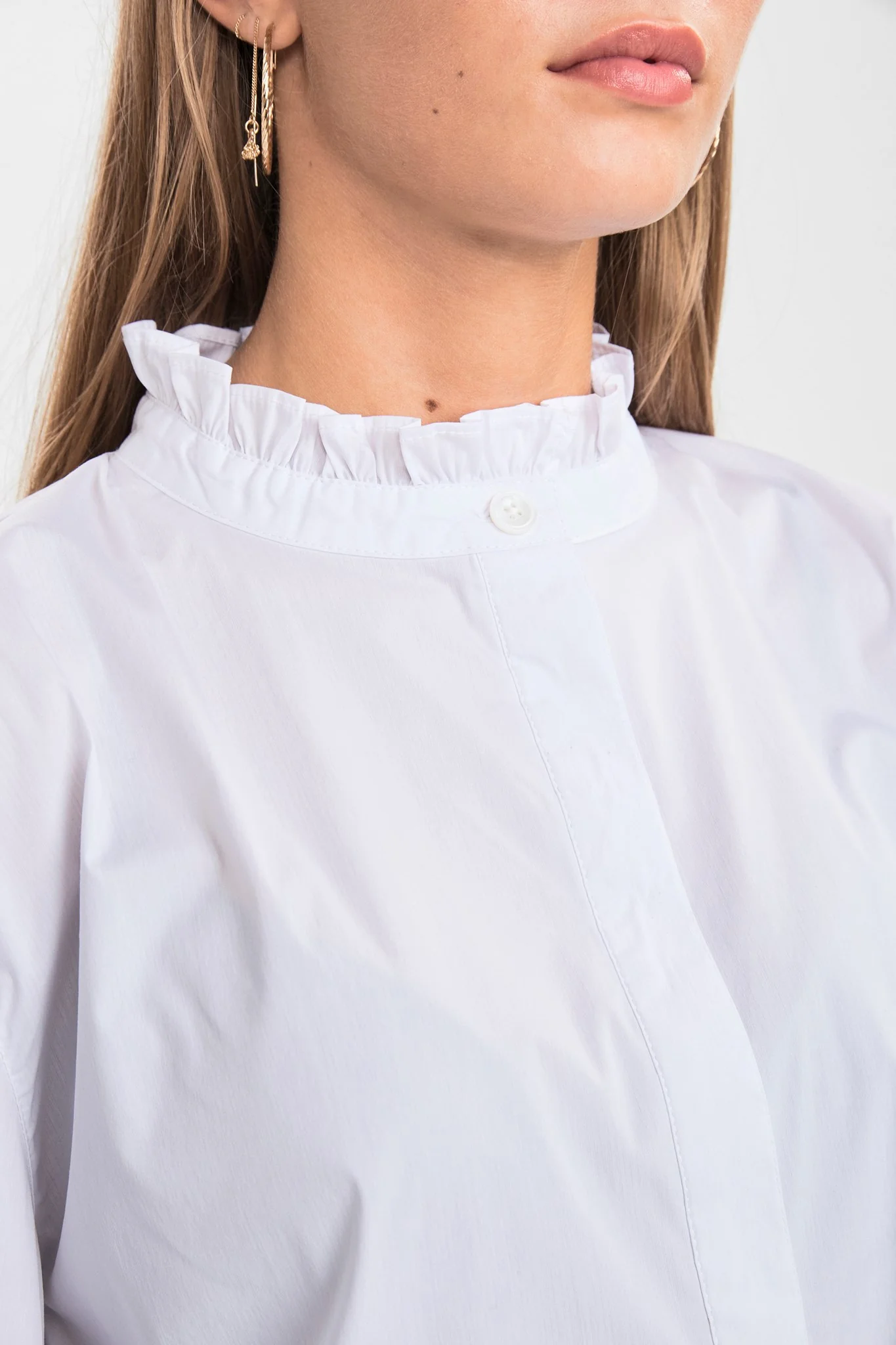 SISMILA PLACKET SHIRT - Bright White - Image 4