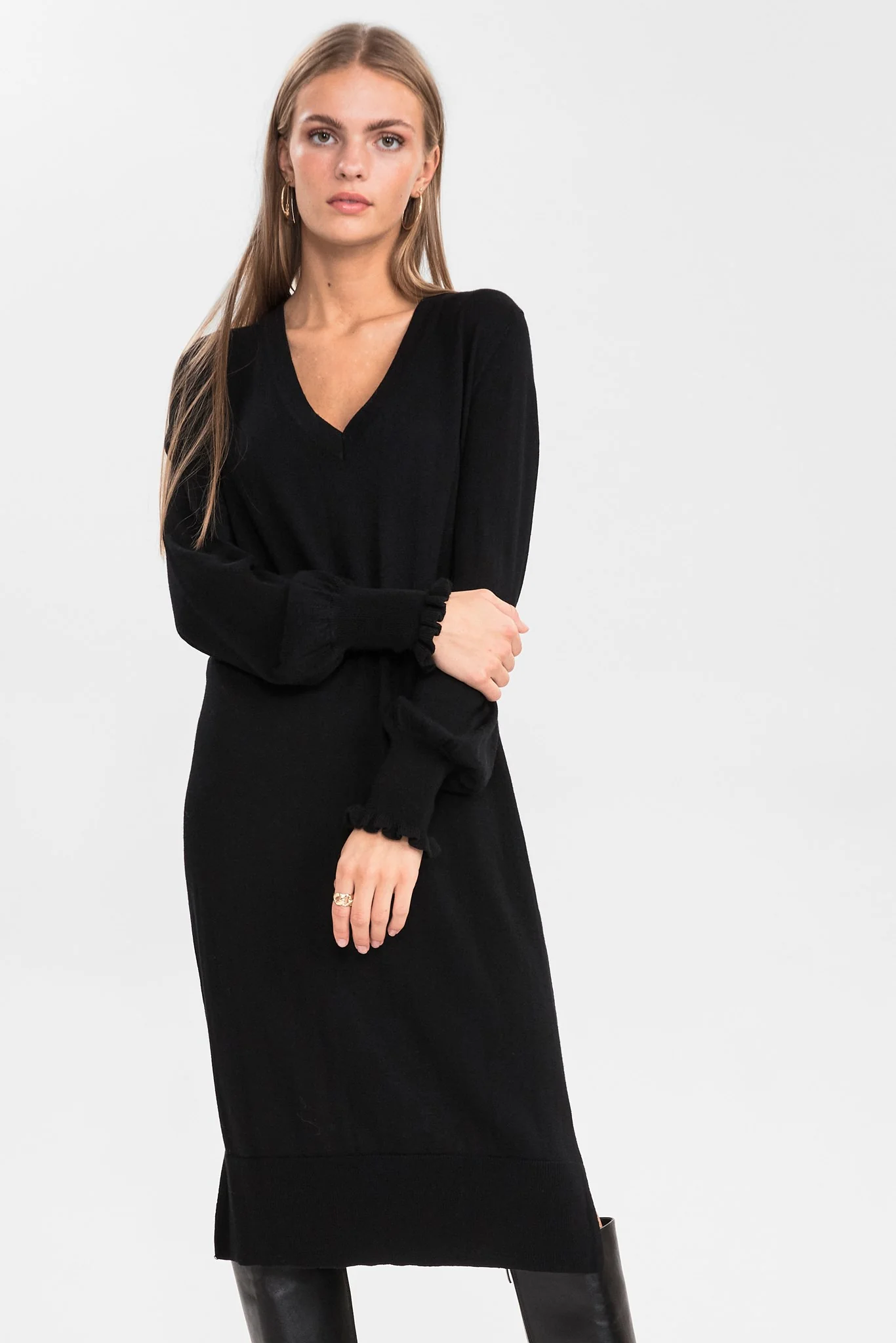 SISOFIE DRESS - Caviar